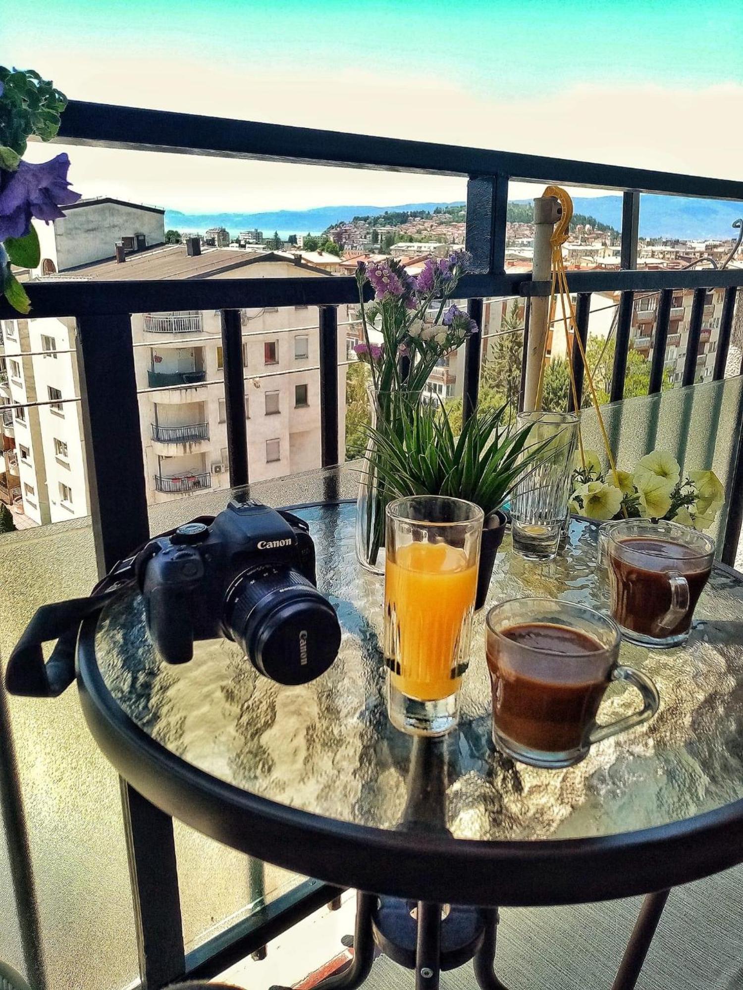 Nadia Apartment Ohrid With Lake View Exterior foto
